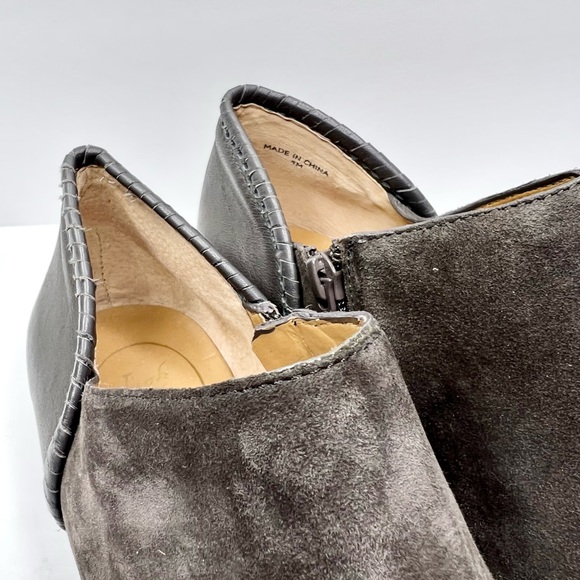 Jack Rogers Womens Avery Blocked Ankle Bootie Gray 9 - Picture 10 of 10